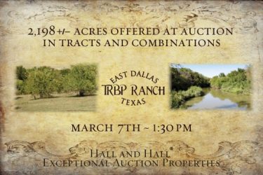 Texas Ranch Auction - TRBP Ranch - Dallas, TX offered by Hall and Hall