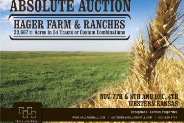 Kansas Ranch Auction - Hager Farm & Ranch - Leoti, KS offered by Hall and Hall