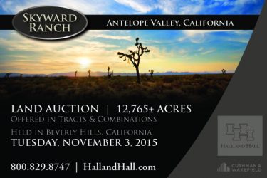 California Ranch Auction - Skyward Ranch - Antelope Valley, CA offered by Hall and Hall
