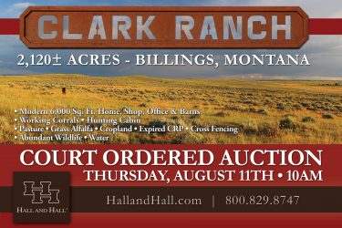 Montana Ranch Auction - Clark Ranch - Acton, MT offered by Hall and Hall
