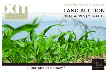 Kansas Farm Auction - XIT Farms - Rossville, KS offered by Hall and Hall