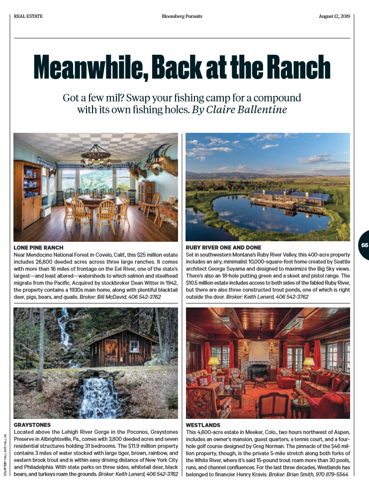 Businessweek Profiles Four Fly Fishing Ranches