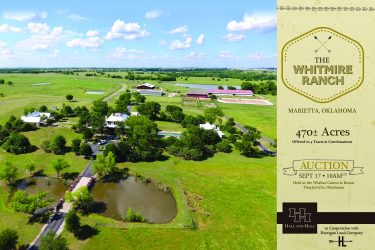 Oklahoma Ranch Auction - Whitmire Ranch - Marietta, OK offered by Hall and Hall