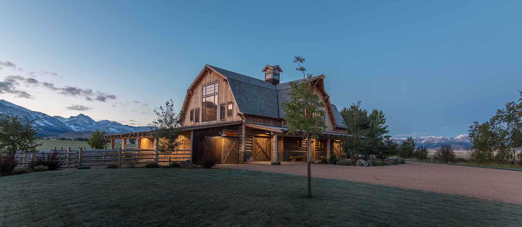 This is Montana Living Black Mountain Ranch Hall and Hall