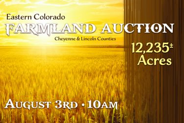 Colorado Ranch Auction - Eastern Colorado Farmland - Cheyenne & Lincoln Co., CO offered by Hall and Hall
