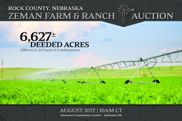 Nebraska Ranch Auction - Zeman Farm & Ranch - Bassett, NE offered by Hall and Hall