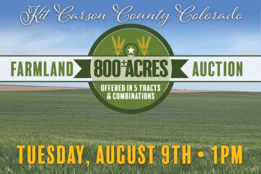 Colorado Farm Auction - Kit Carson County Farmland - Flagler, CO offered by Hall and Hall