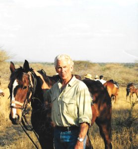 JHT and Horse on Safari