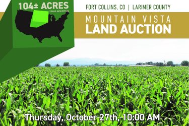 Colorado Farm Auction - Mountain Vista Land - Fort Collins, CO offered by Hall and Hall