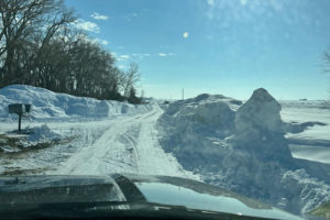 road snowbank