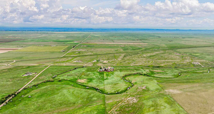 overview of creek and pastures