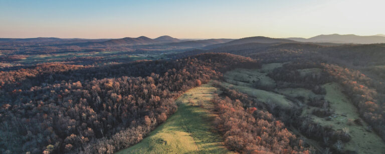 vista of East Coast mountain country